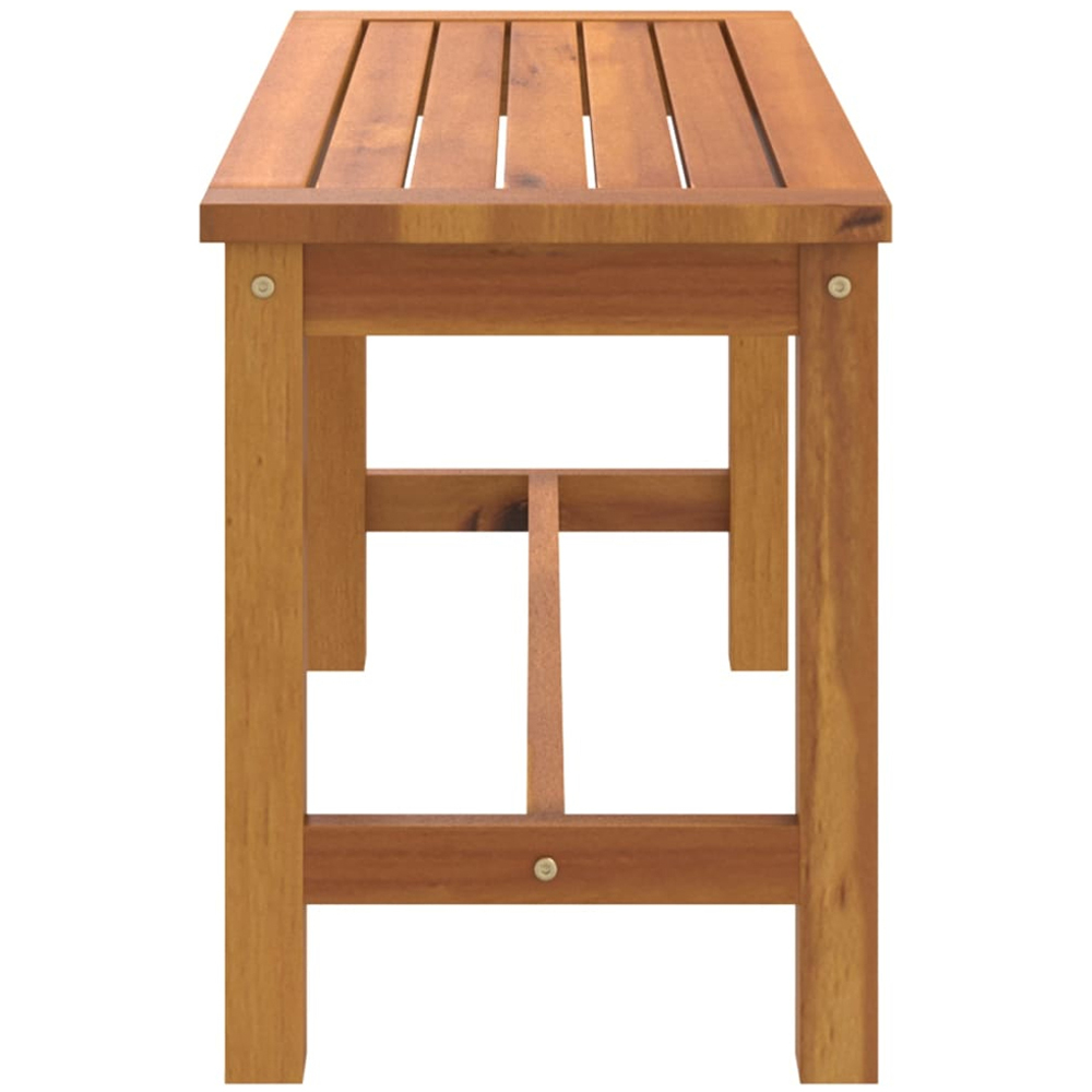 vidaXL Brown Solid Wood Acacia Garden Bench 80cm Image 4