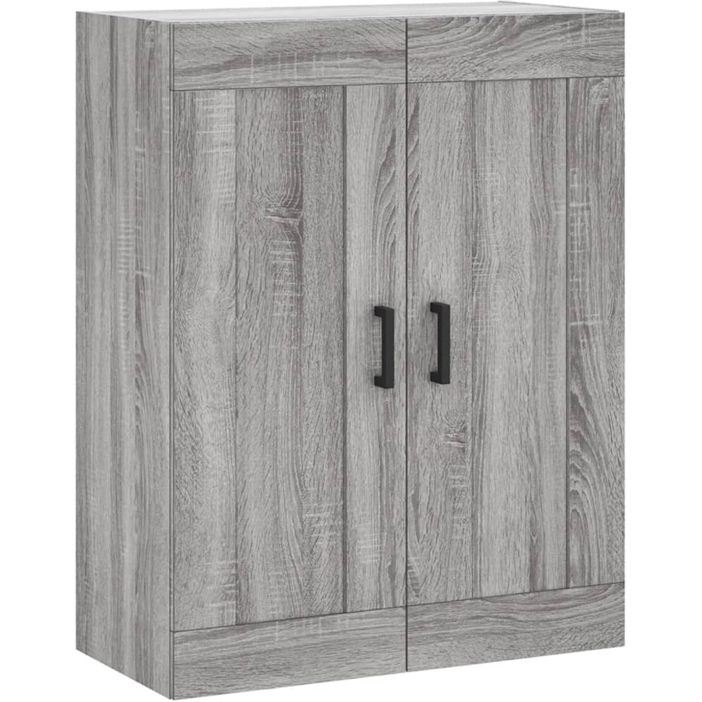 vidaXL 2 Door Grey Sonoma Wall Mounted Cabinet Image 2