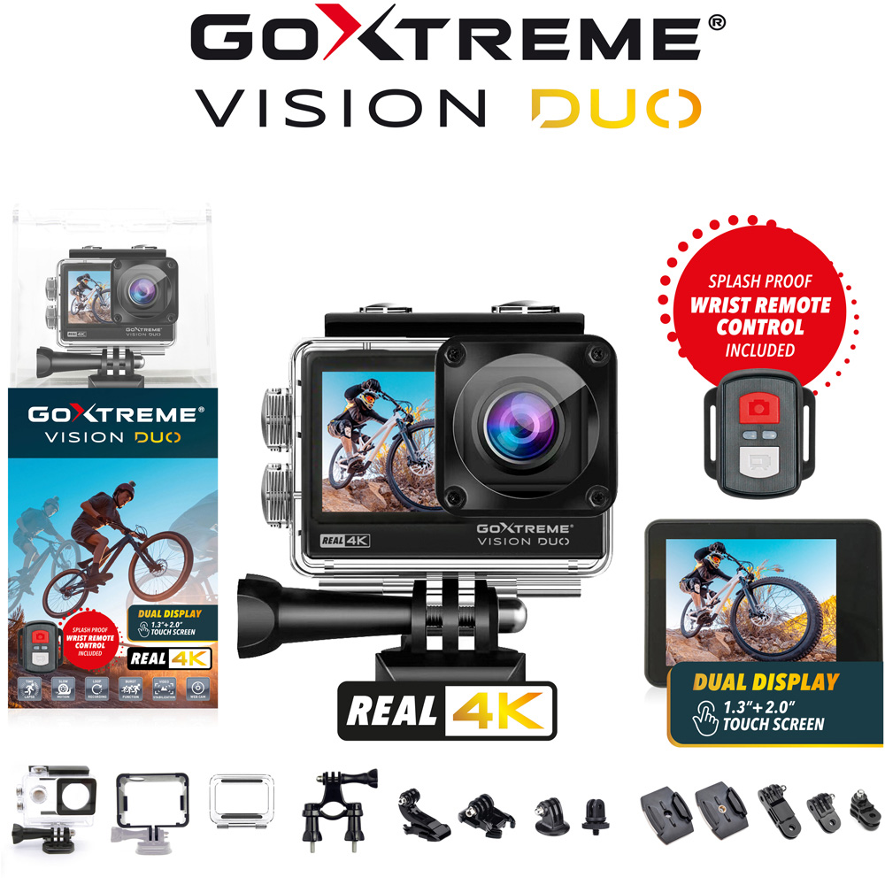 Easypix GoXtreme Vision Duo Action 4K HD Camera Image 6