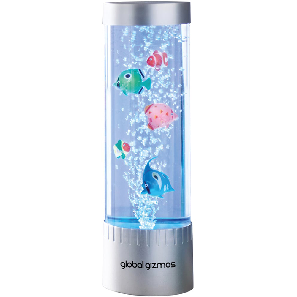 Global Gizmos Silver Fish Water Bubble Lamp 32cm Image 2
