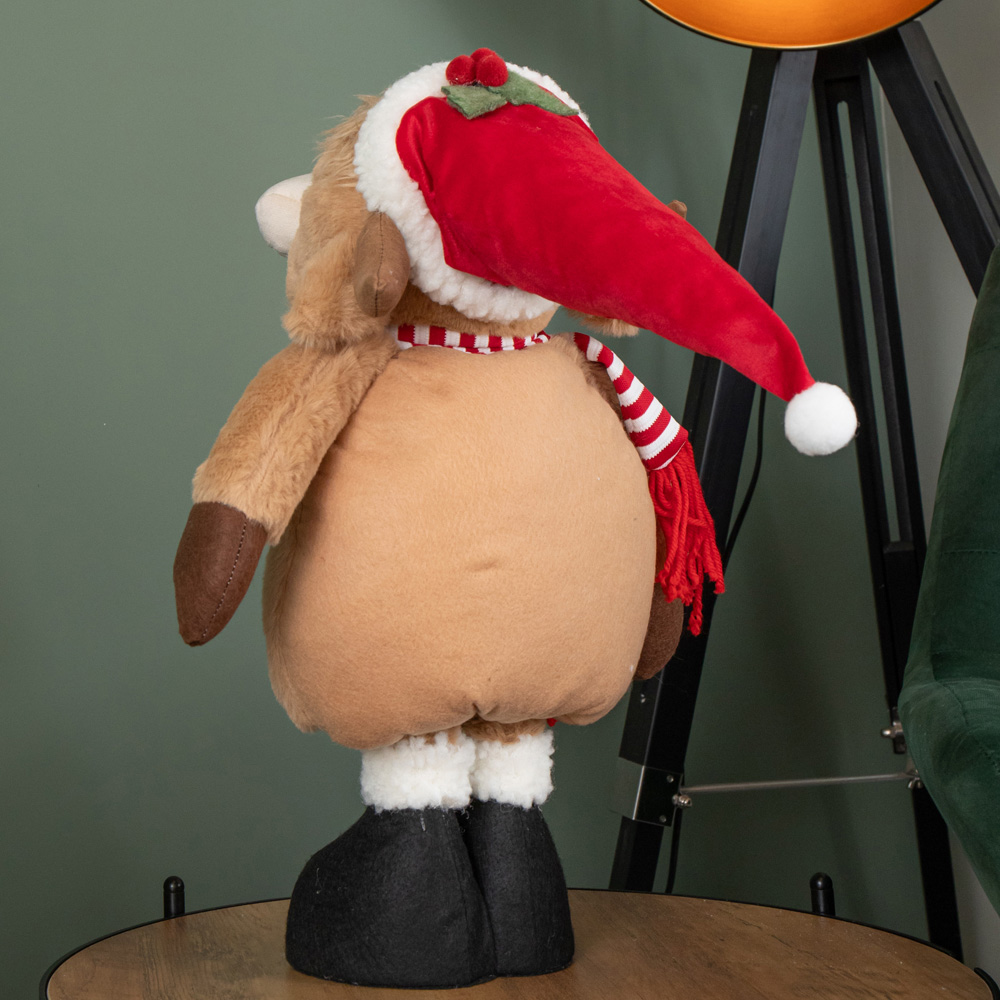 Samuel Alexander Plush Standing Highland Boy Cow with Extendable Legs Christmas Decoration 84cm Image 8