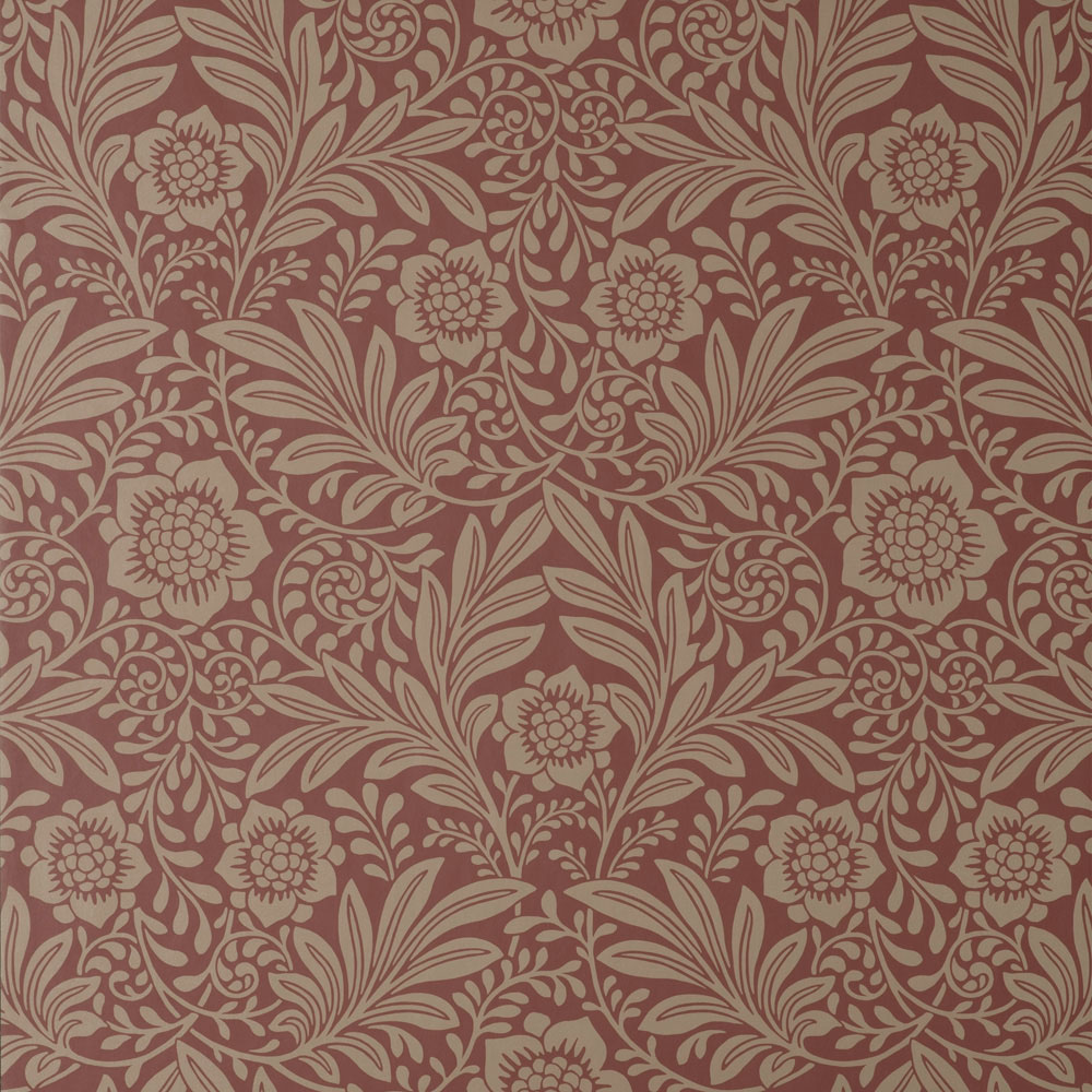 Crown Camille Damask Red Wallpaper Image 1