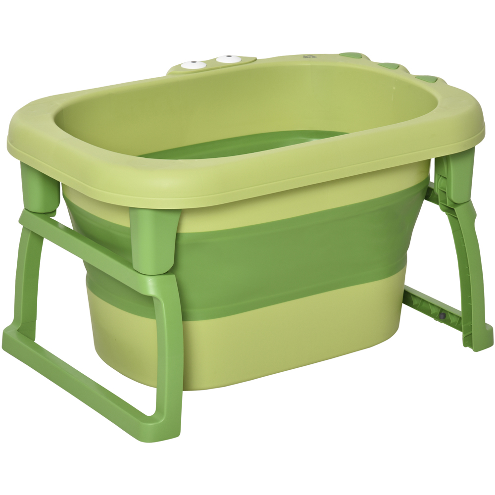 Portland 2 in 1 Green Baby Foldable Bath Tub Image 1