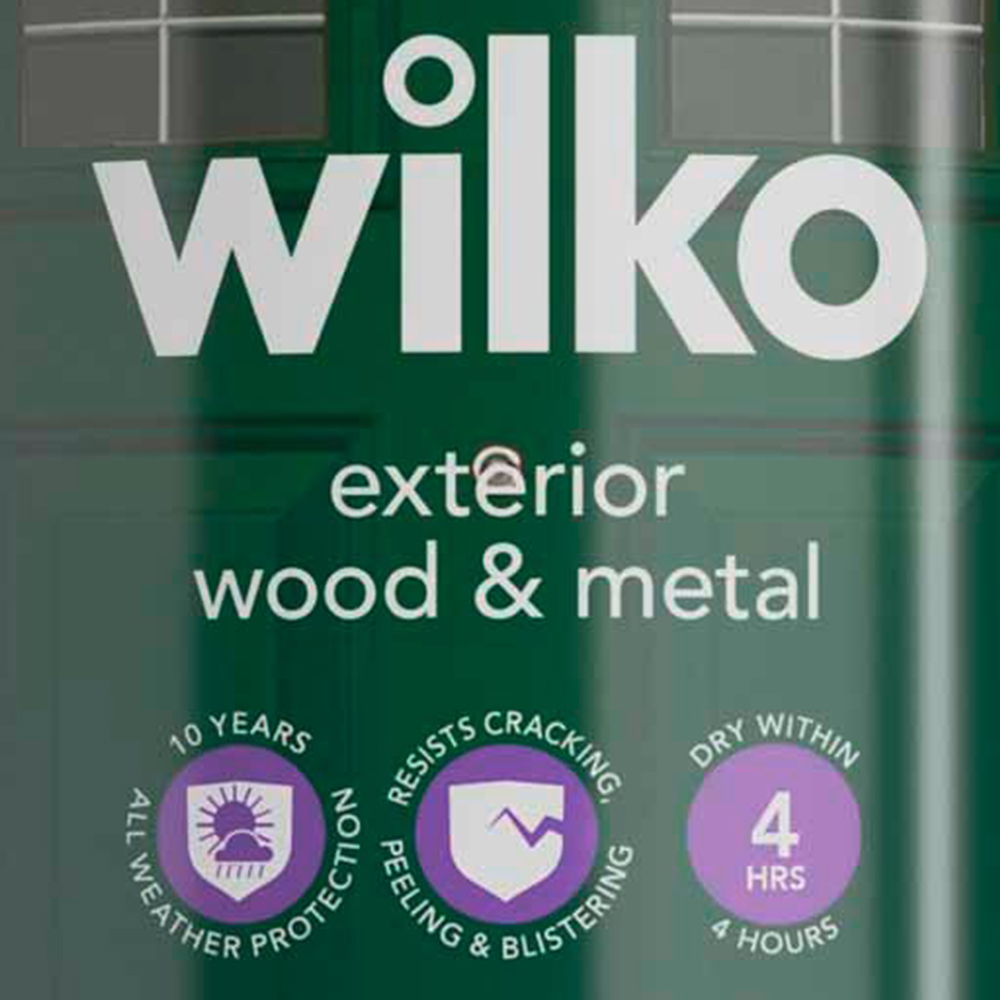 Wilko Wood and Metal Pure Brilliant White Satin Paint 750ml Image 3
