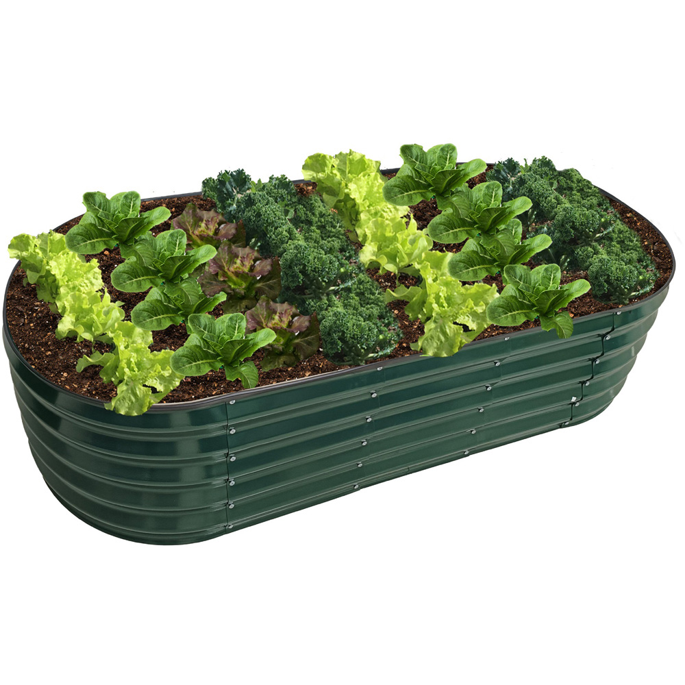 Garden Gear Green Metal Raised Planter Image 3
