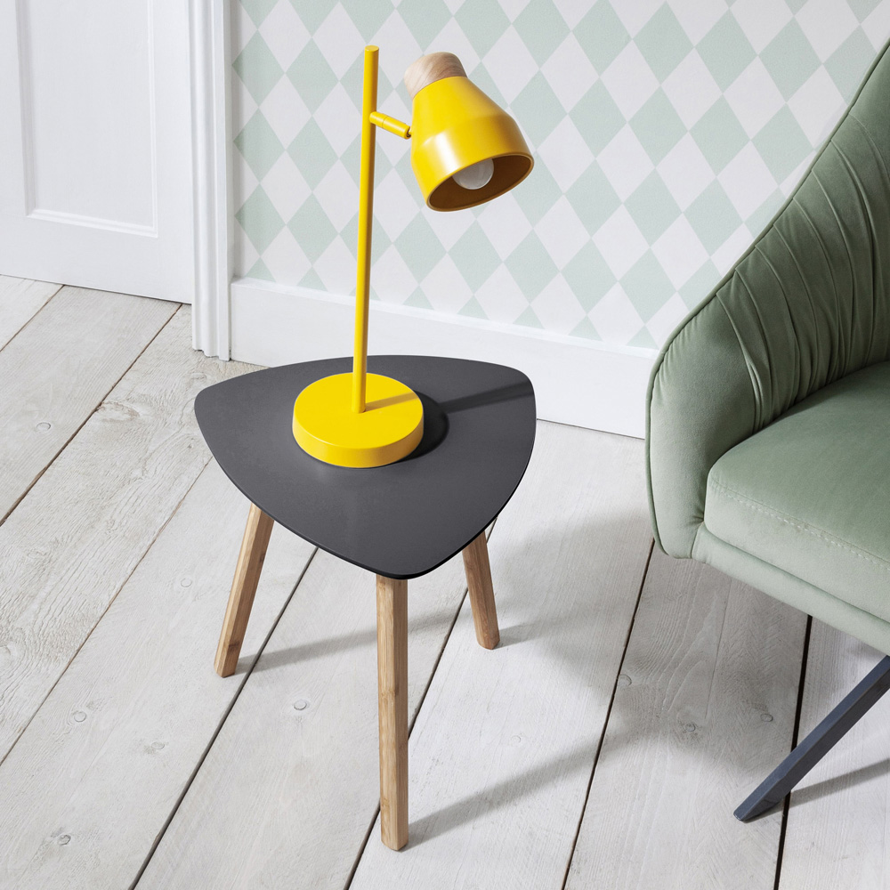 Noa and Nani Malme Storm Grey and Natural Pine Small Side Table Image 3