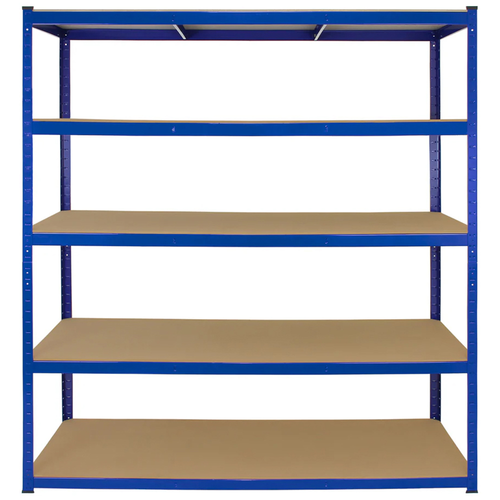 Monster Shop Racking T-Rax Extra Wide Storage Shelves Blue 160cm 3 Pack Image 3