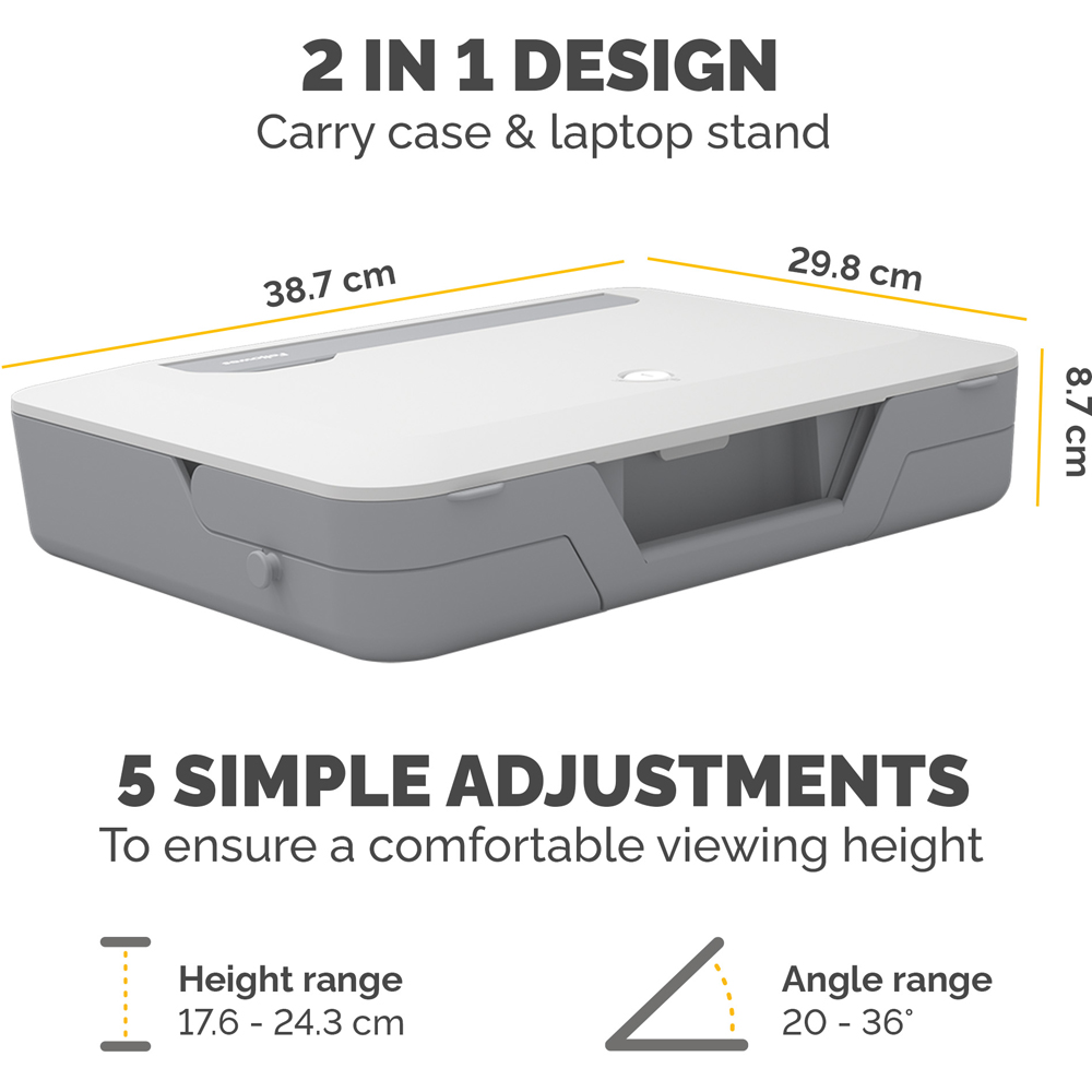 Fellowes Breyta White Laptop Carry Case Image 8