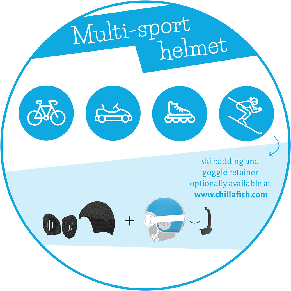 Chillafish Bobbi Extra Small Blue Helmet Image 6