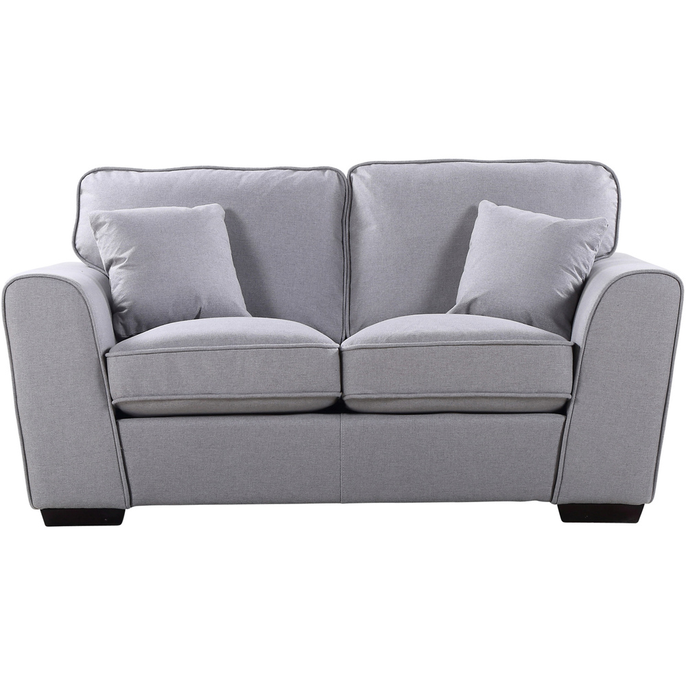 Chelsea 2 Seater Light Grey Fabric Sofa Image 2