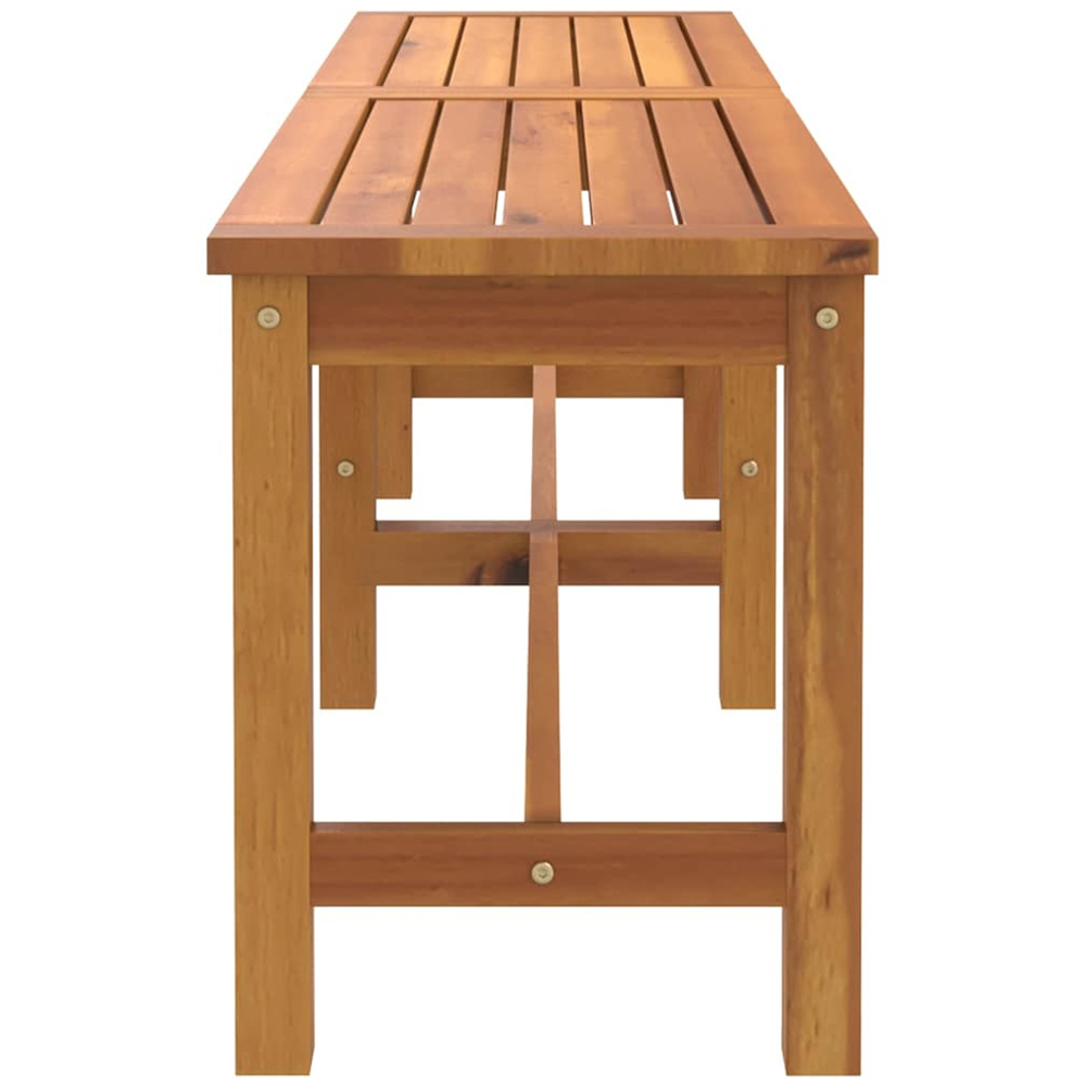 vidaXL Brown Solid Wood Acacia Garden Bench 150cm Image 4