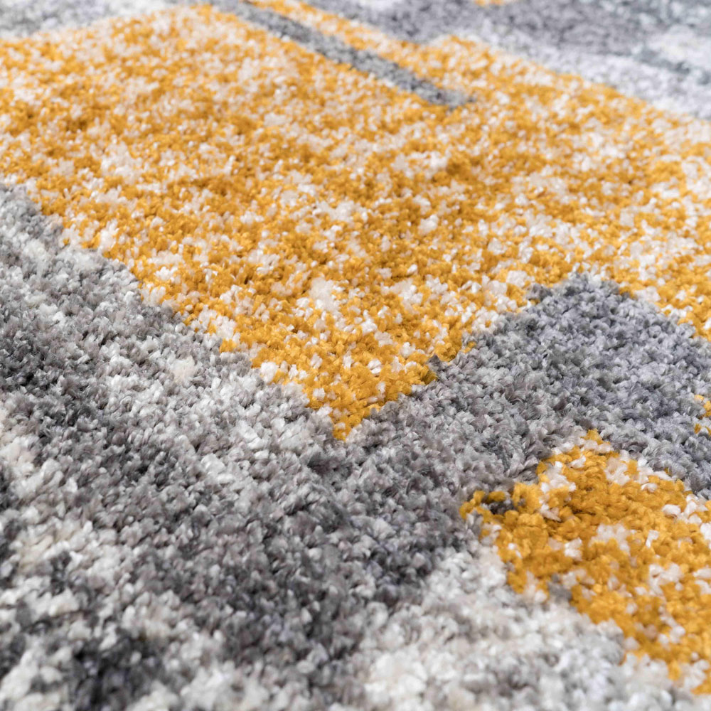Kukoon Alder Ochre Shaggy Rug 120 x 170cm Image 4