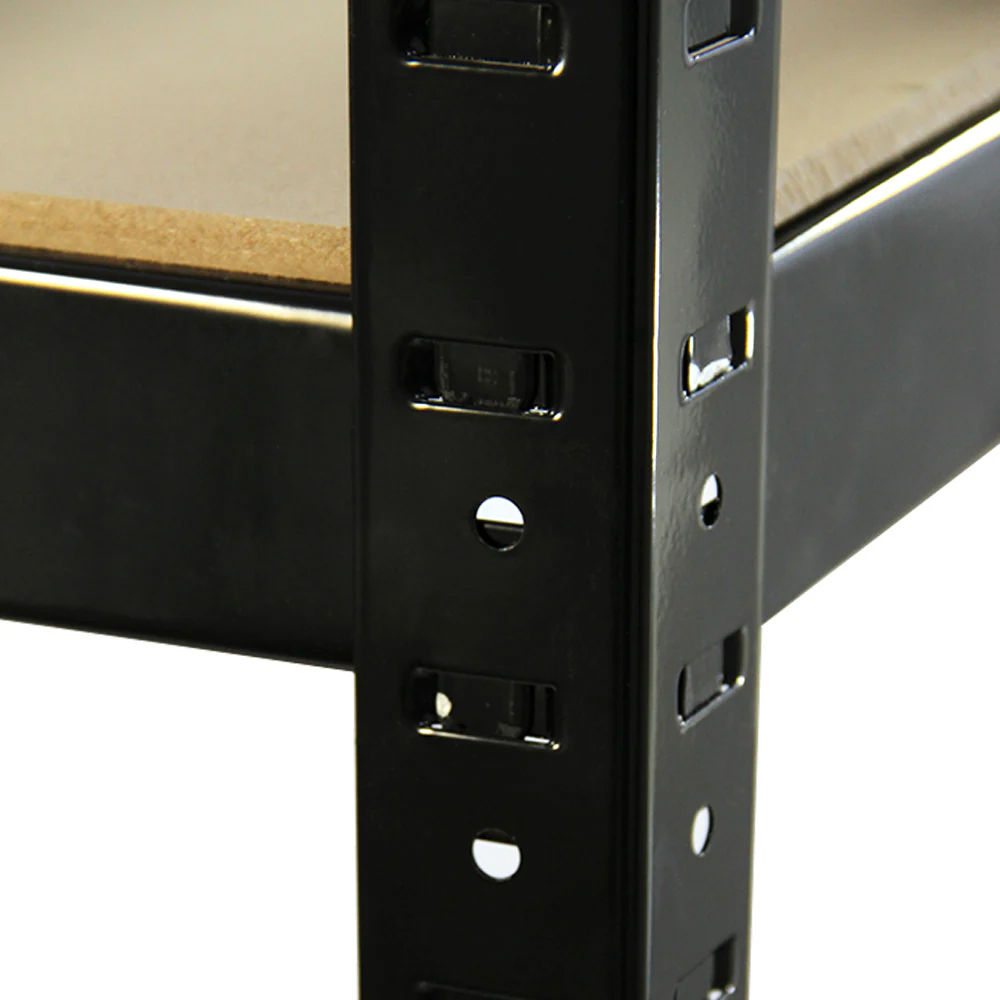 Monster Racking T-Rax Heavy Duty Black Shelving Unit 75cm 3 Pack Image 5