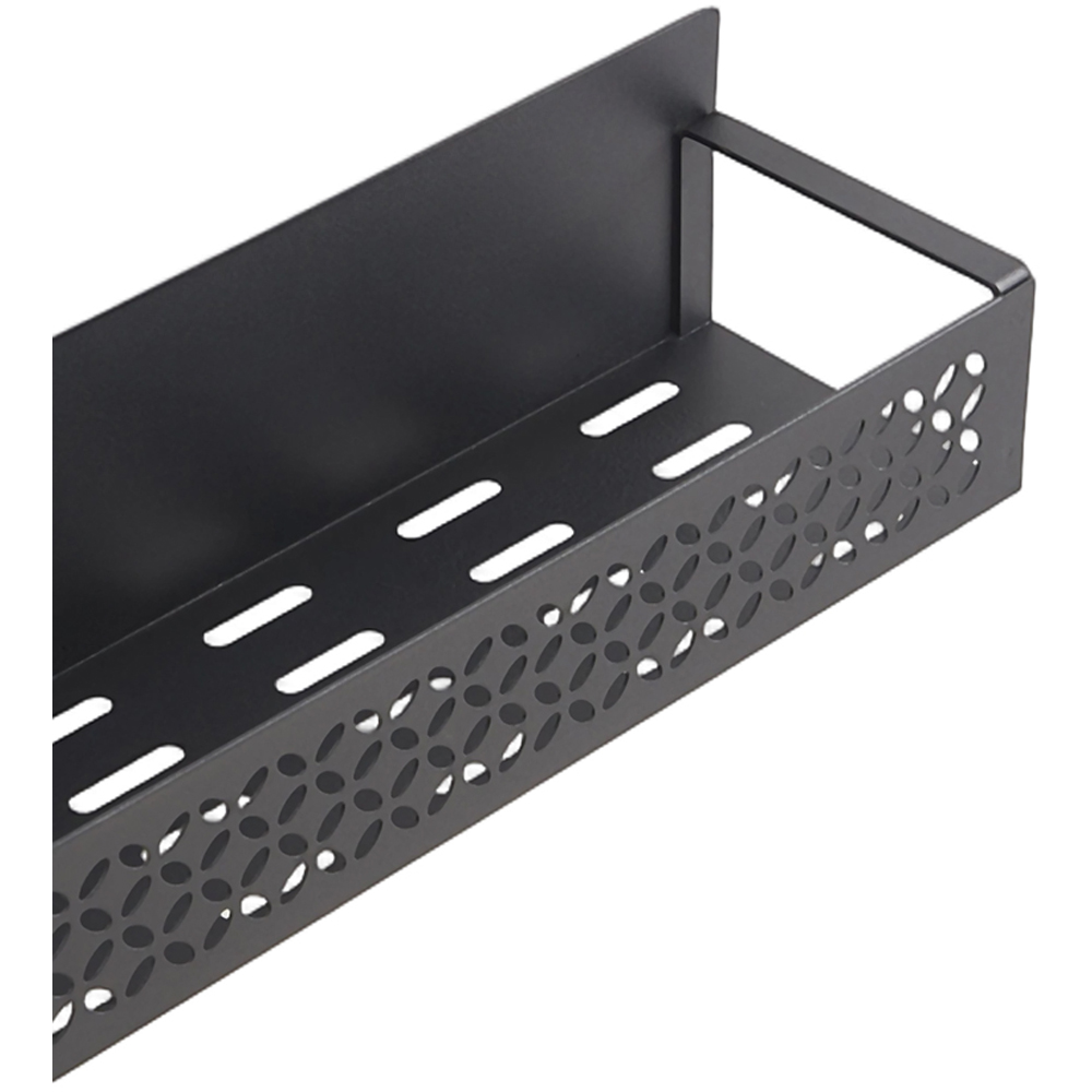 Living and Home Black Magnetic Fridge Side Storage Rack 2 Pack Image 4