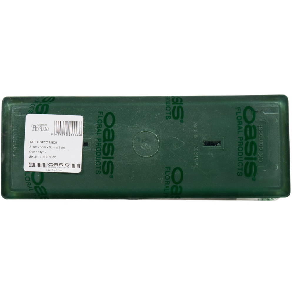 Pack of 2 Oasis Table Deco Foam with Tray Green Image 2