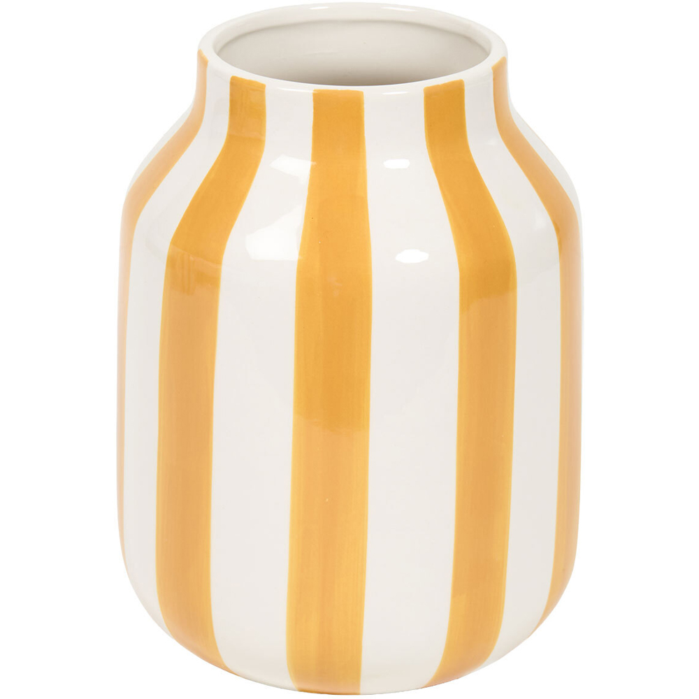 Striped Ceramic Vase Image 7