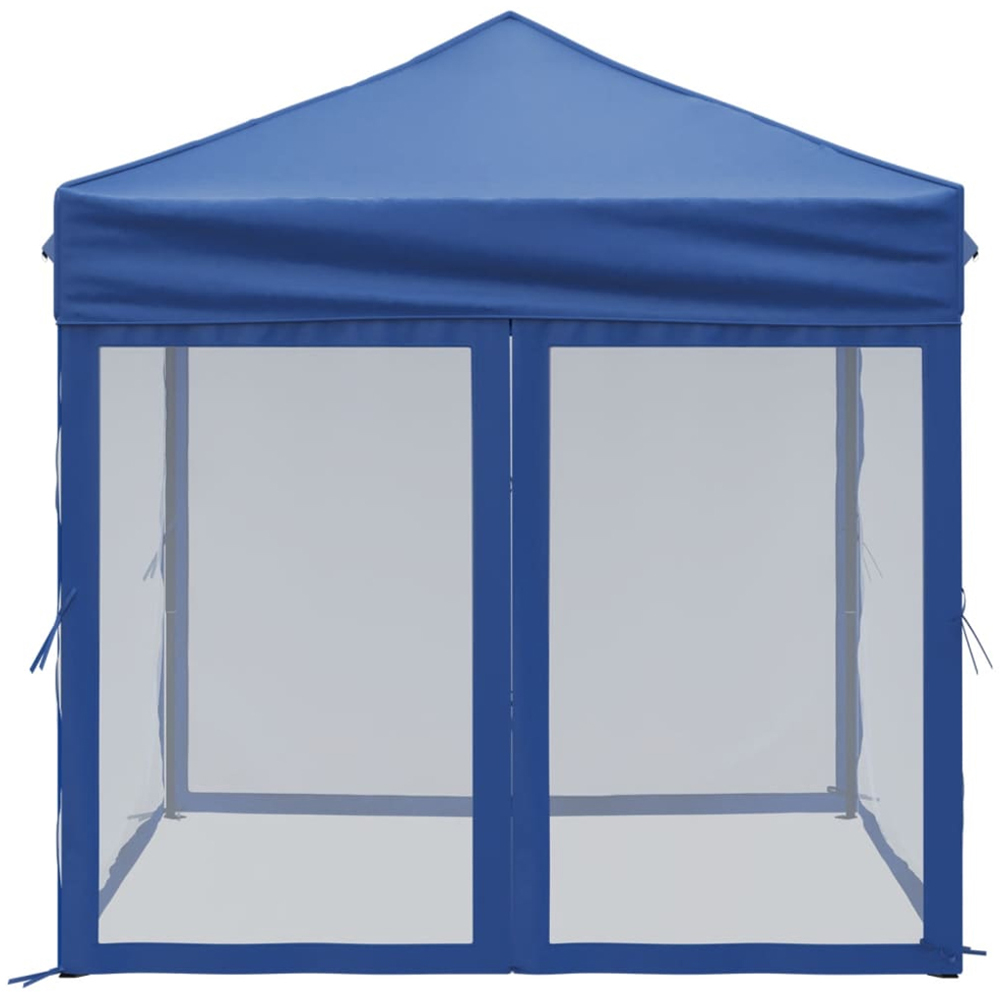 vidaXL 2 x 2m Blue Foldable Party Tent with Sidewalls Image 4
