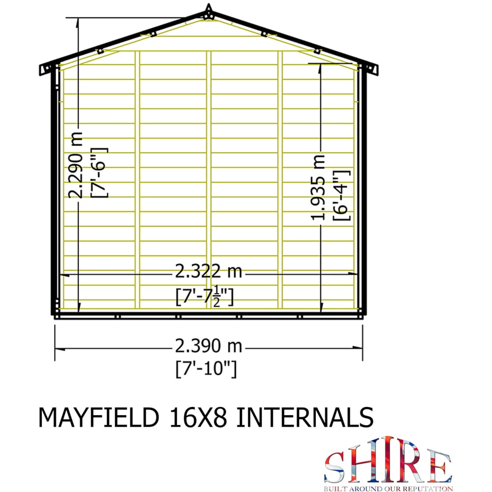 Shire GB Mayfield 16 x 8ft Summerhouse Image 8