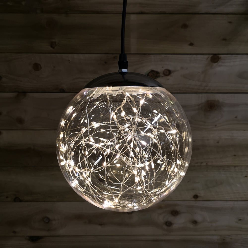 Samuel Alexander Warm White Operated LED Ball Christmas Decoration 20cm Image 4