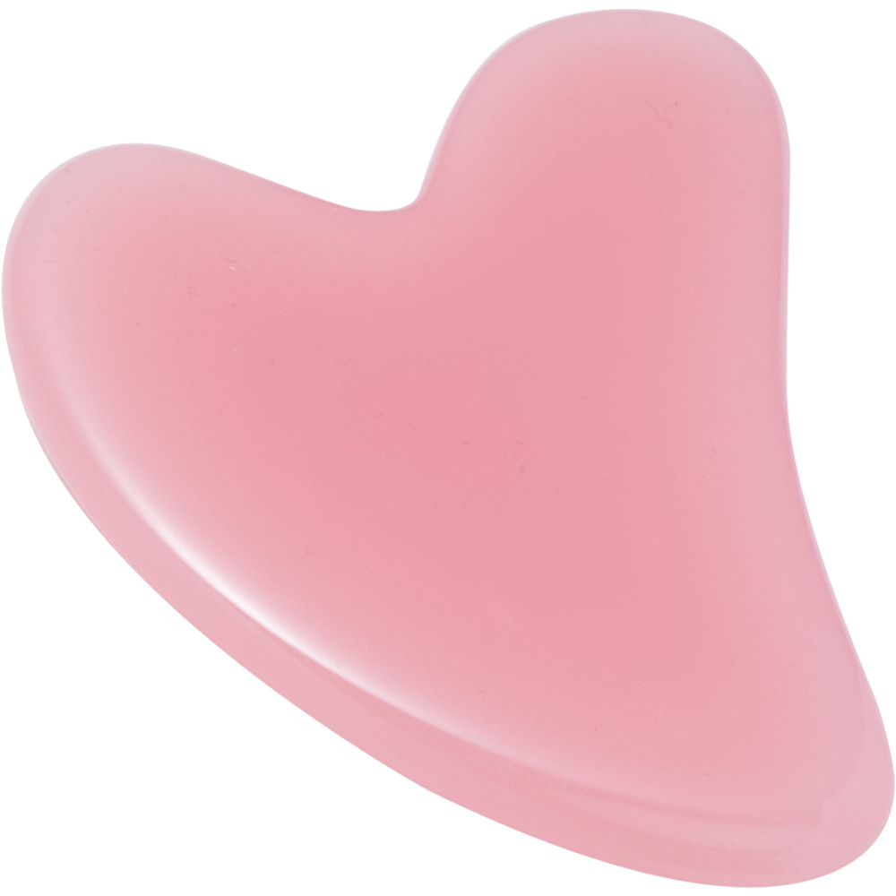 Living and Home Pink Face Roller and Gua Sha Stone Tool Set Image 4