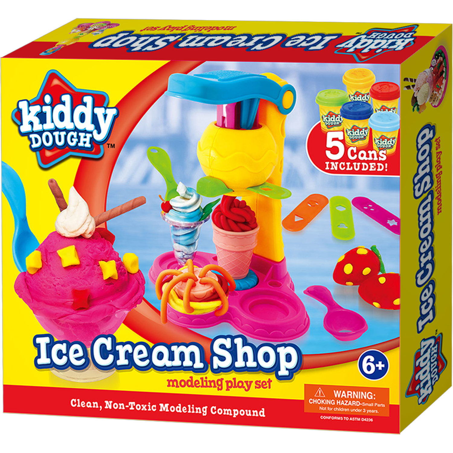 Kiddy Dough Yellow Ice Cream Shop Modeling Play Set Image