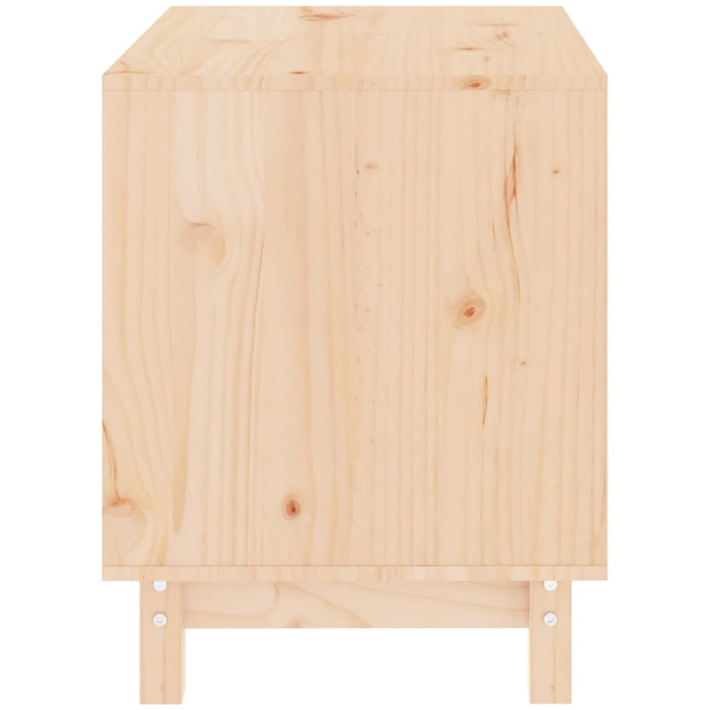 vidaXL Natural Solid Wood Pine Dog House 57 x 60 x 45cm Image 3
