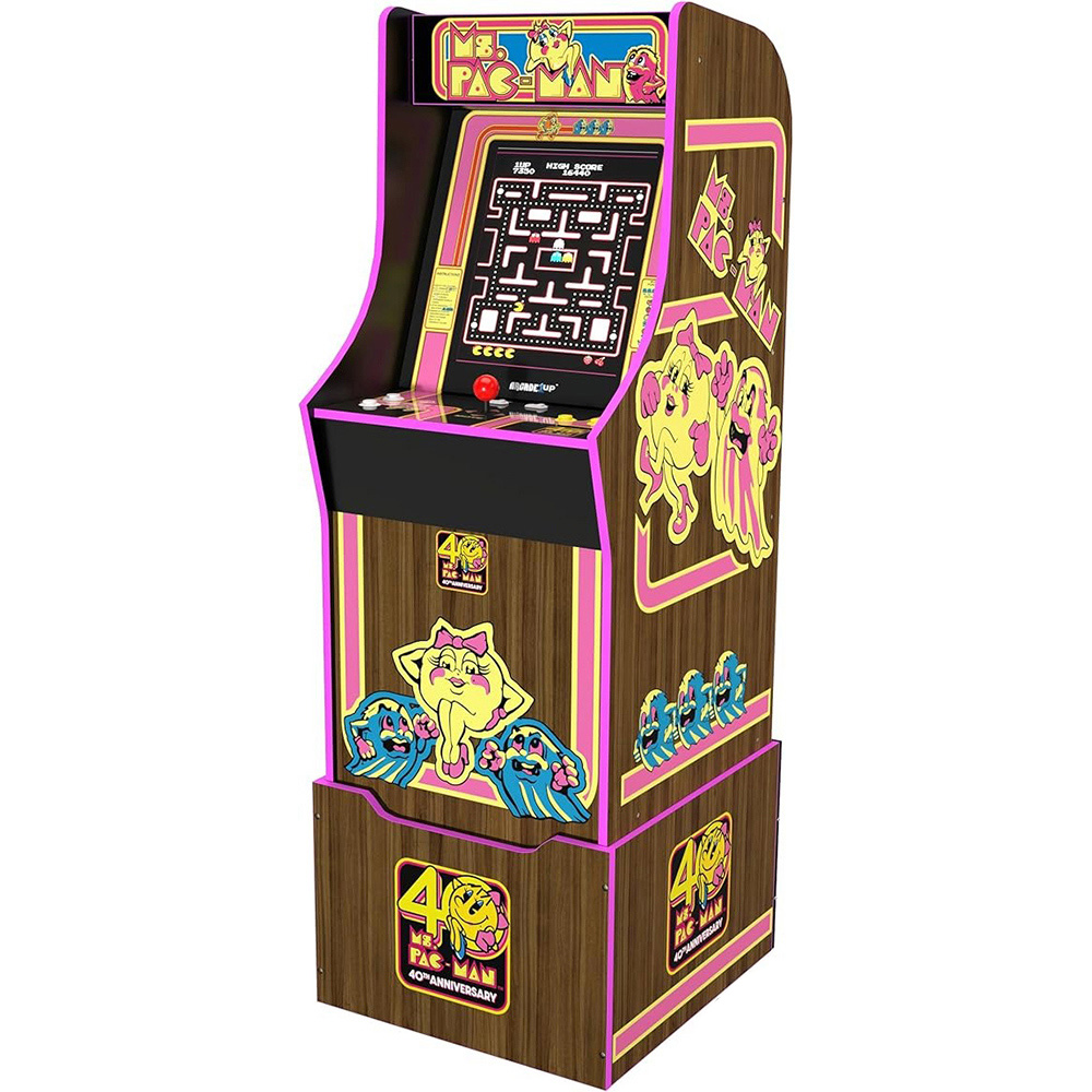 Arcade1Up Ms. Pac-Man 40th Anniversary Arcade Machine Image 4