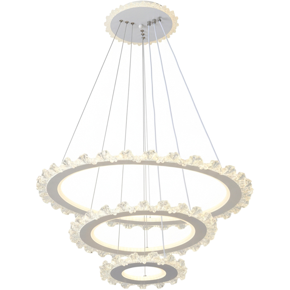 Living and Home Multi-Layer Acrylic LED Pendant Light 60W Image 3