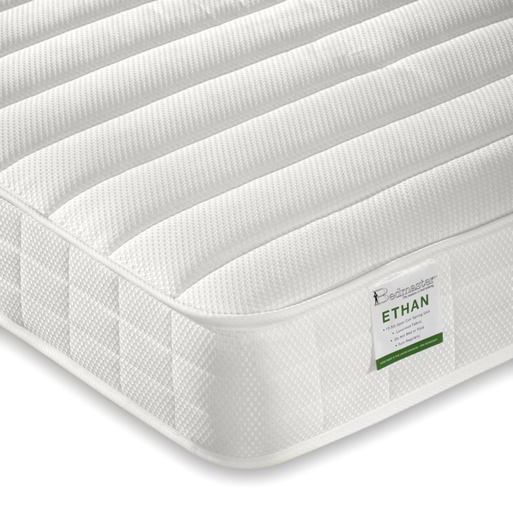Veera Single White Guest Bed and Trundle with Spring Mattresses Image 3