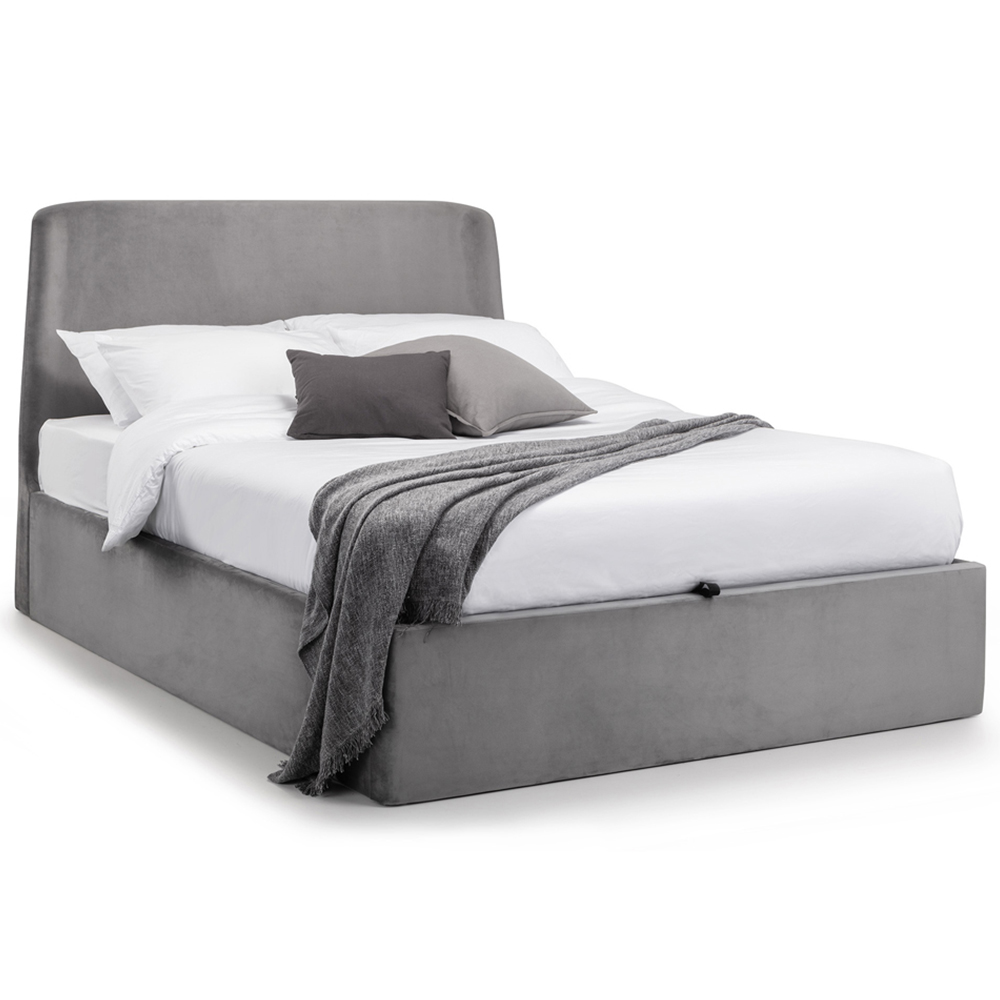 Julian Bowen Frida Double Grey Storage Ottoman Bed Image 6