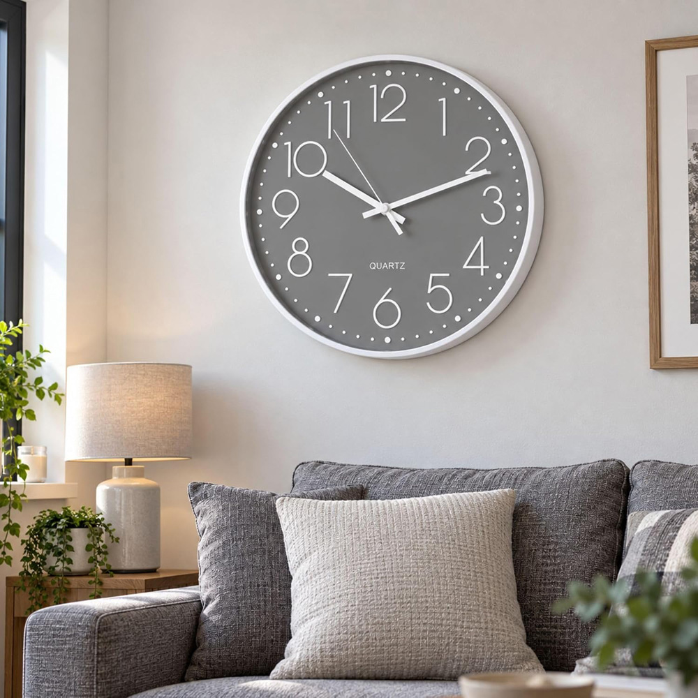 Marco Paul Grey Round Wall Clock 50cm Image 3