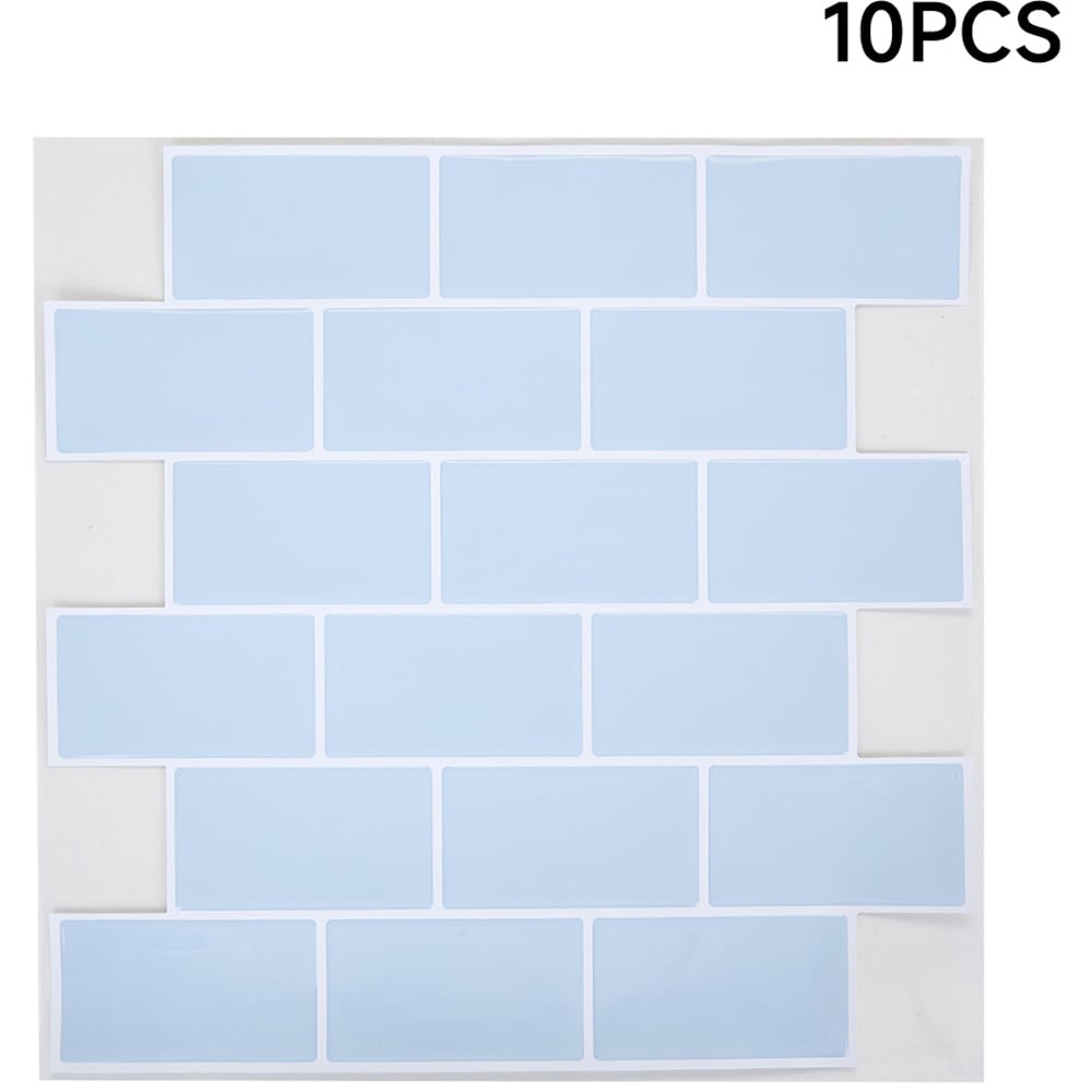 Living and Home Light Blue Lattice Peel and Stick Wallpaper Tile 30 x 30cm 10 Pack Image 2