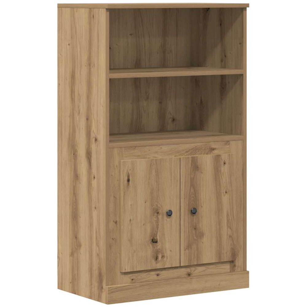 vidaXL 2 Door 2 Shelf Artisan Oak Highboard Image 2