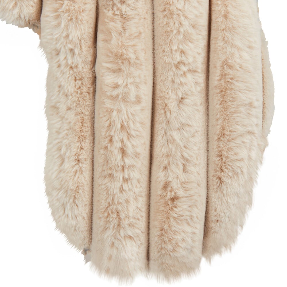 Faux Fur Hot Water Bottle for Neck - Grey or Cream Image 6