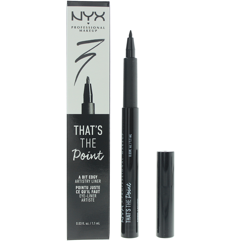 NYX Professional Makeup That's The Point A Bit Edgy Liquid Eyeliner 1 Black Image 2