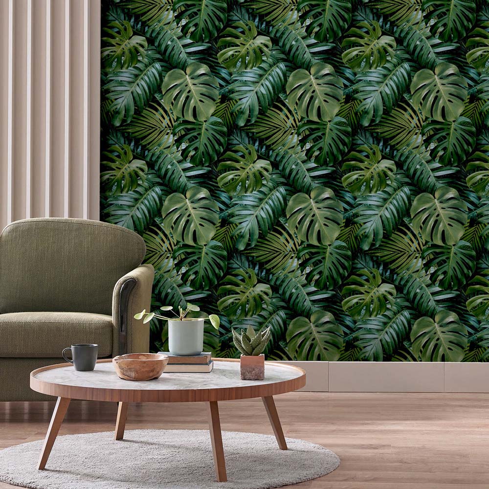 Arthouse Living Wall Green Wallpaper Image 4