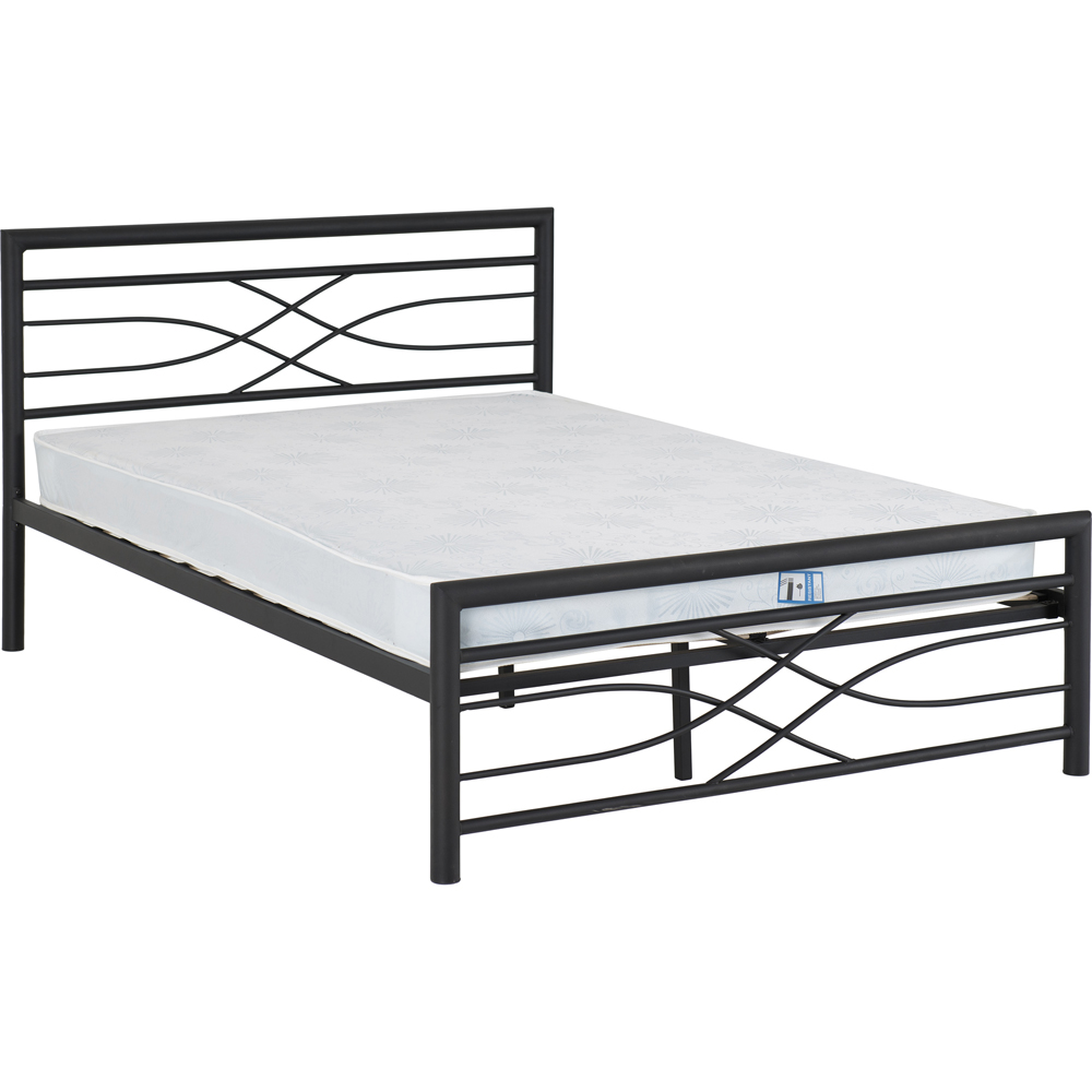 Seconique Kelly Double Black Bed Frame Image 4