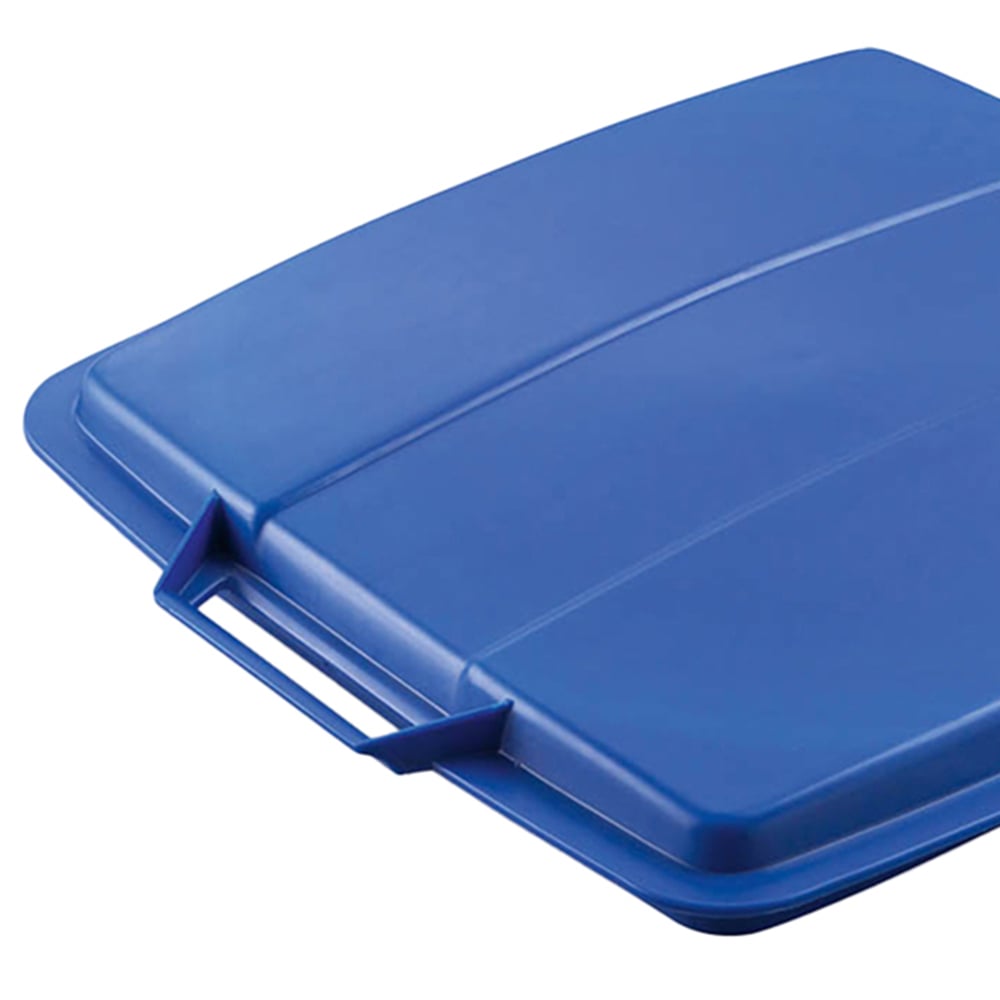 Durable DURABIN Blue Square Recycling Bin Lid 90L Image 2