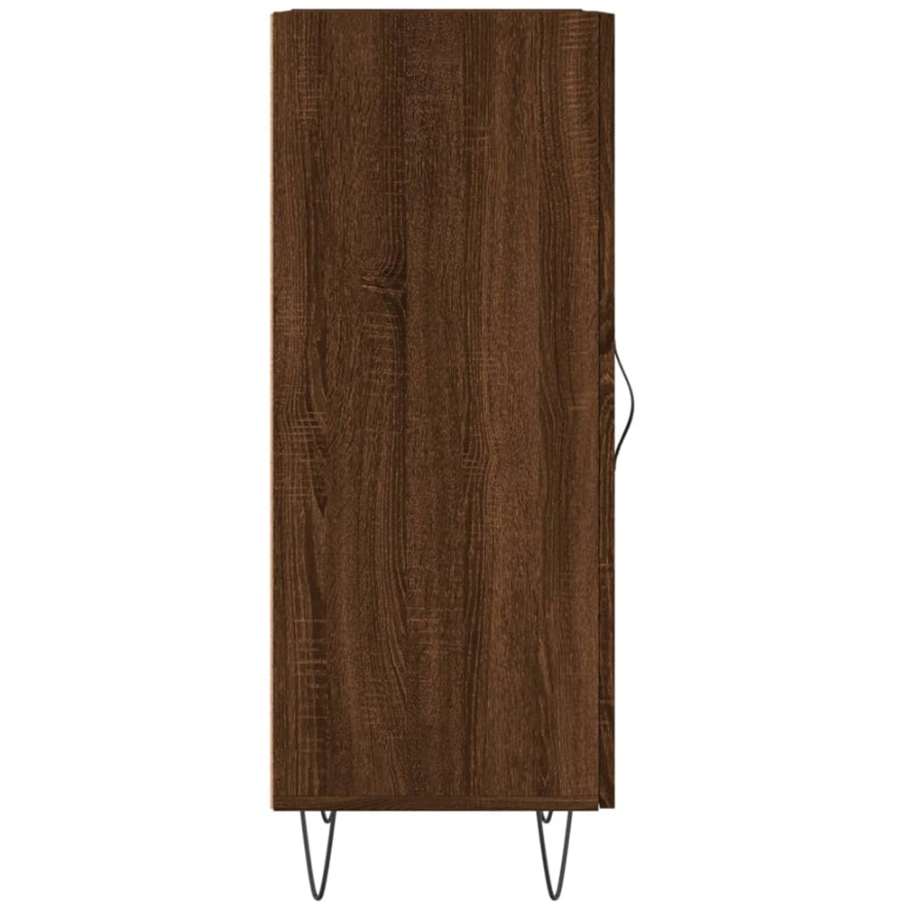 vidaXL Single Door Brown Oak Sideboard Image 7