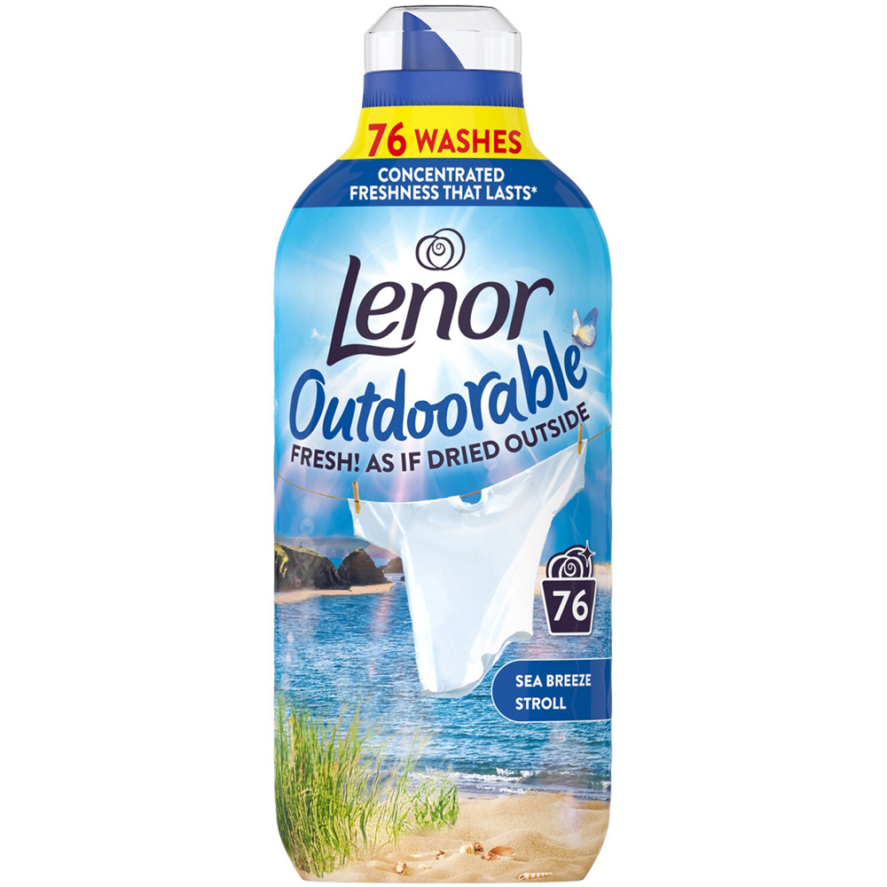 Lenor Outdoorable Concentrated Fabric Conditioner Sea Breeze Stroll 76 Image 1