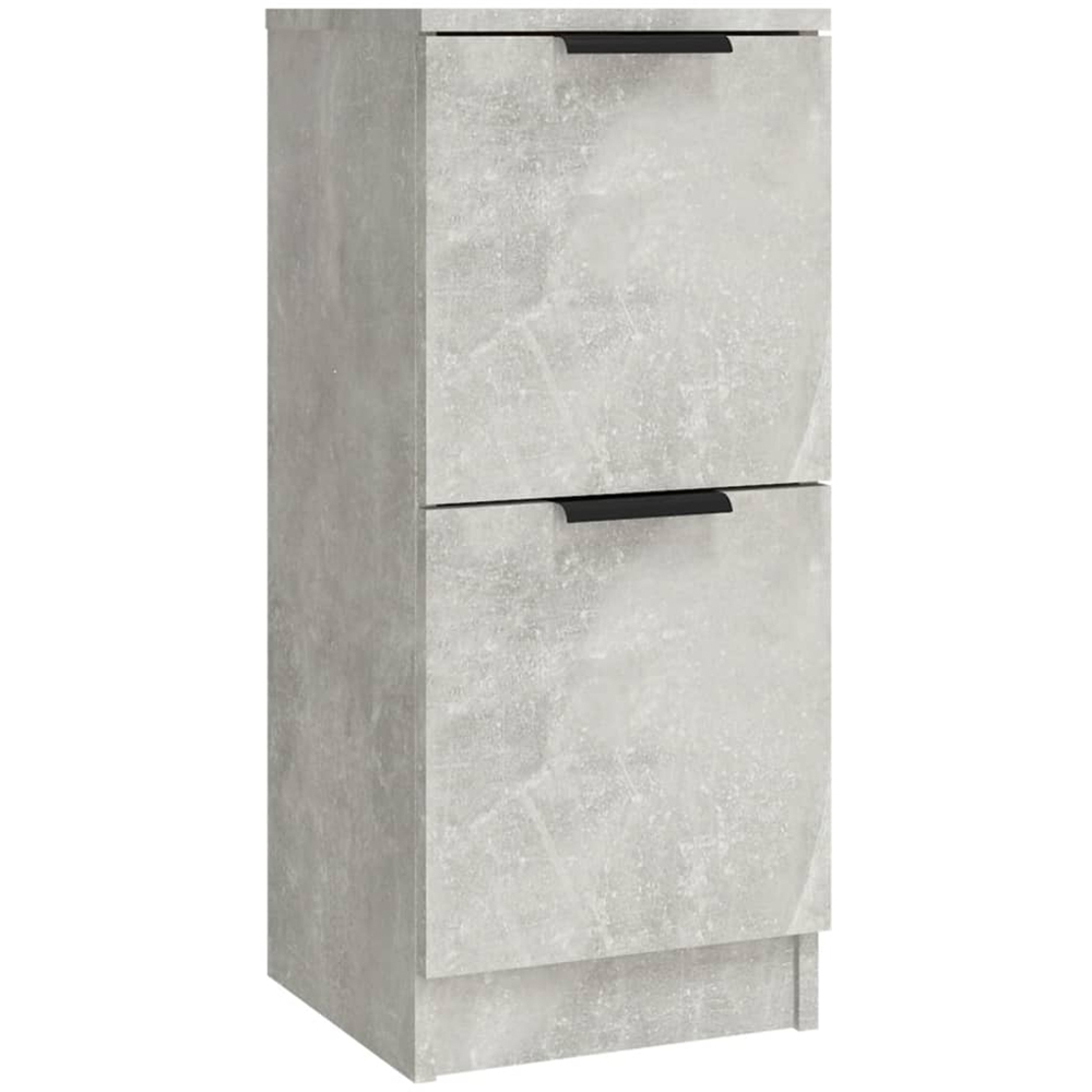 vidaXL Concrete Grey Wooden Sideboard 3 Piece Image 7