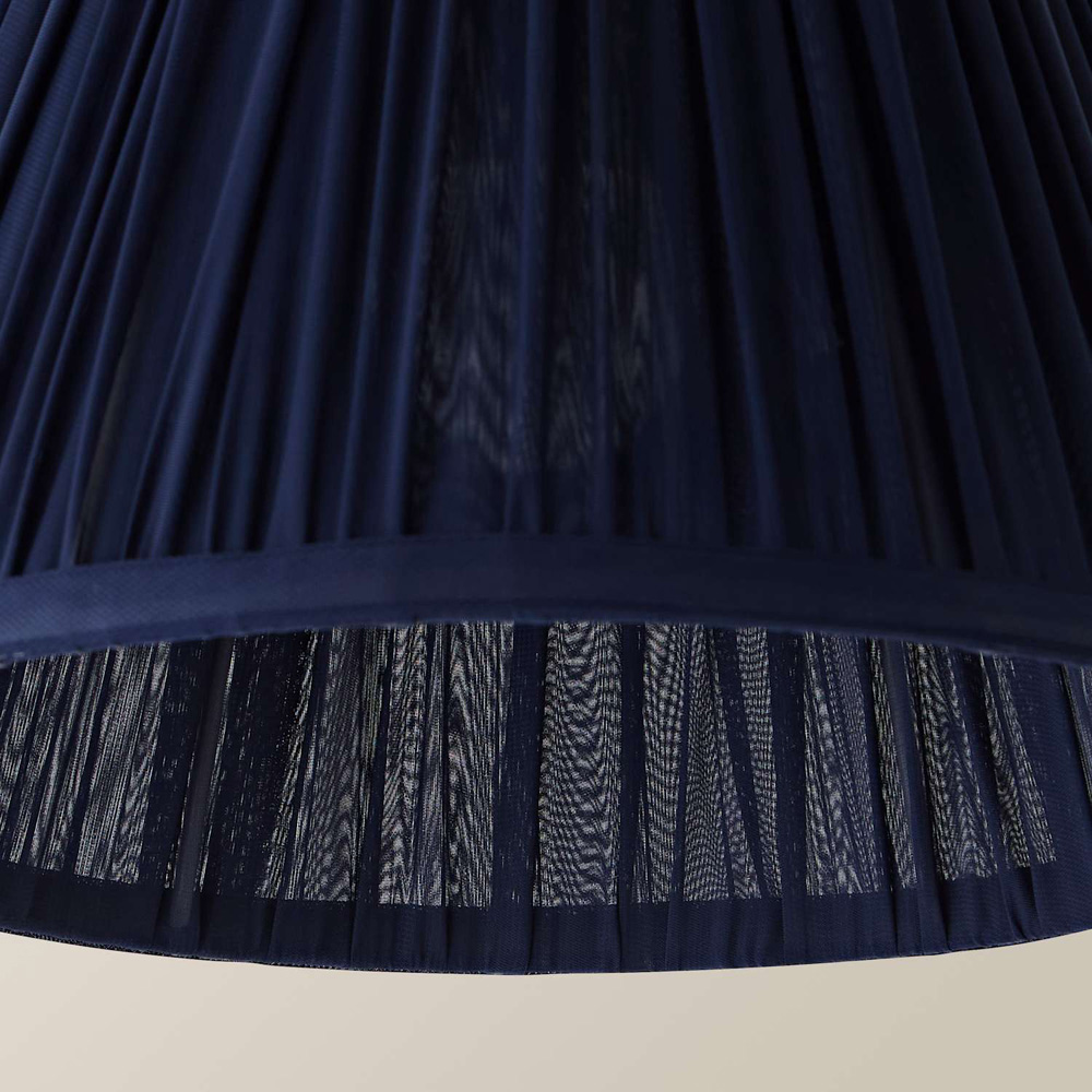 ValueLights Elowen Navy Chiffon Tapered Easy Fit Ceiling Pendant Lamp Shade 30cm Image 5