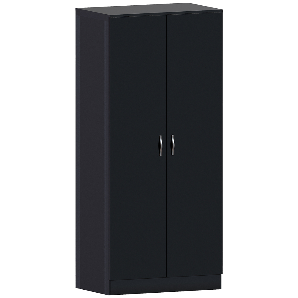 Vida Designs Riano 2 Door Black Wardrobe Image 2