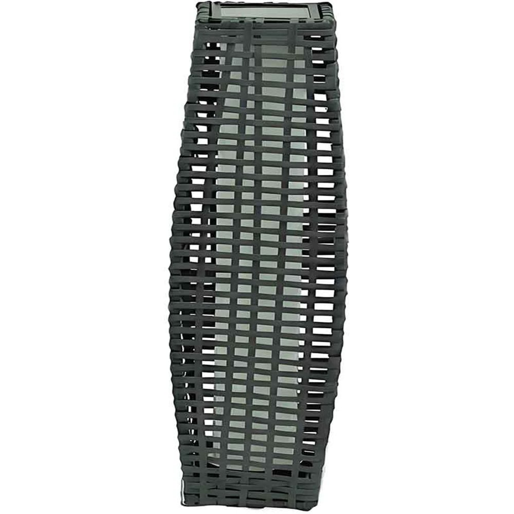 Gr8 Garden Solar LED Light Grey Rattan Garden Lantern Image 3