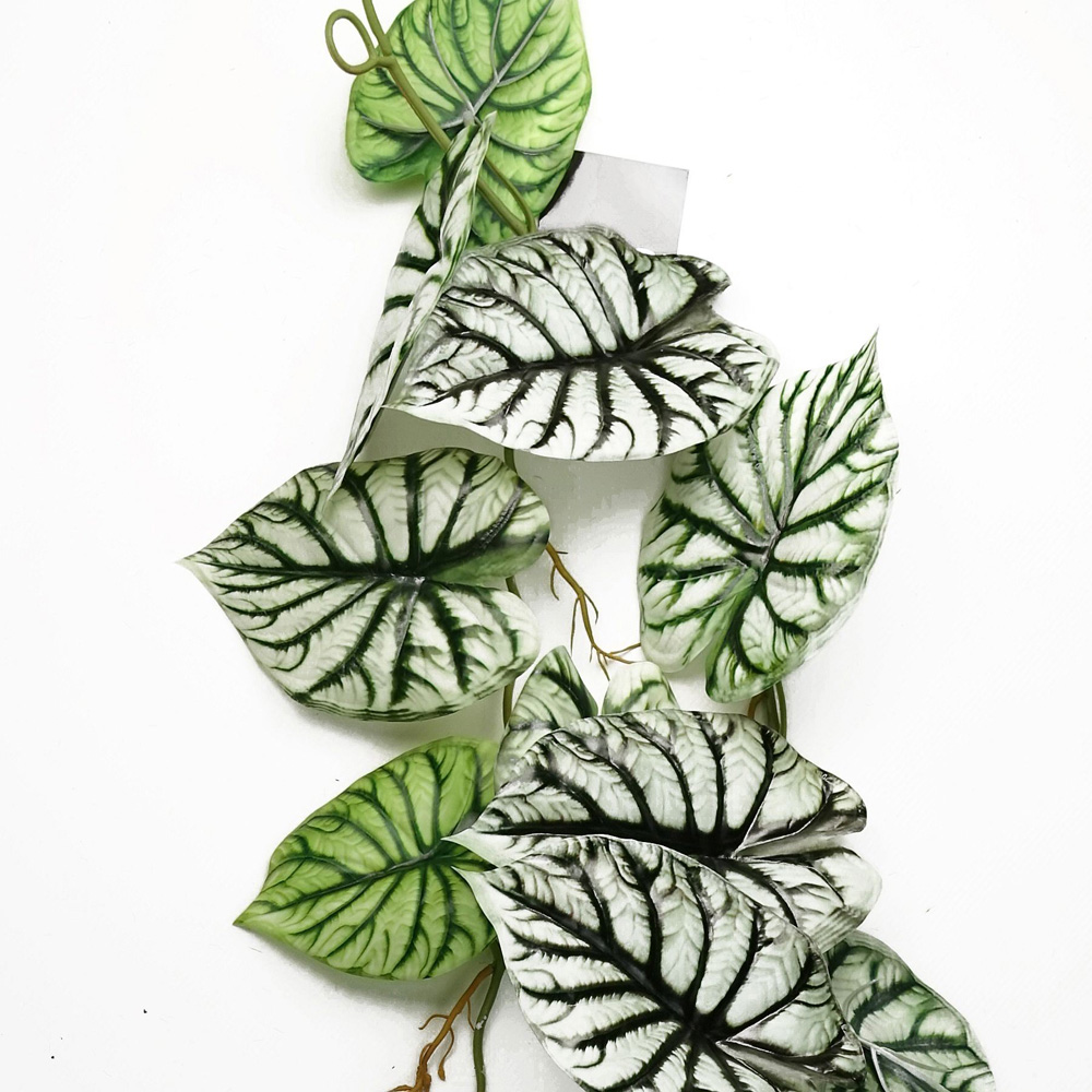 Leaf Trailing Light Alocasia Dragon Scale Hanging Artificial Plant 4ft Image 5