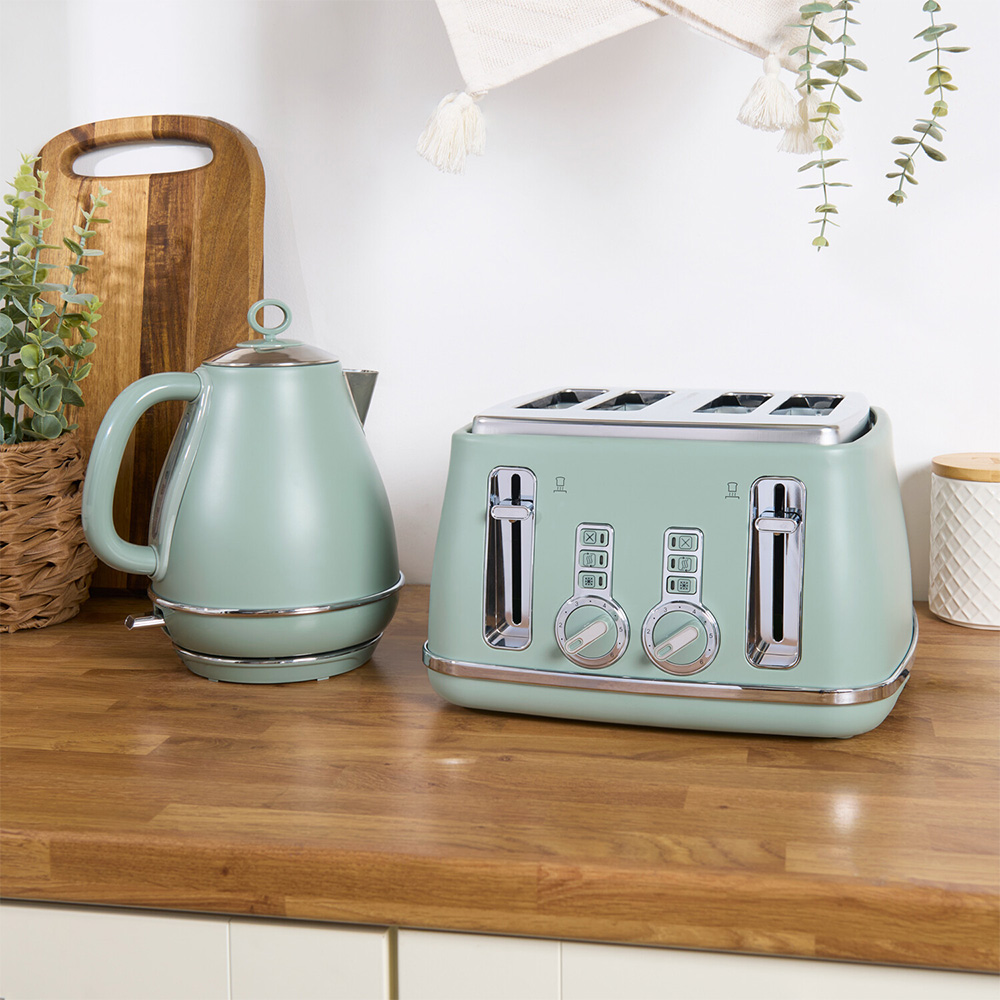 Verde 4 Slice Toaster Sage Image 6