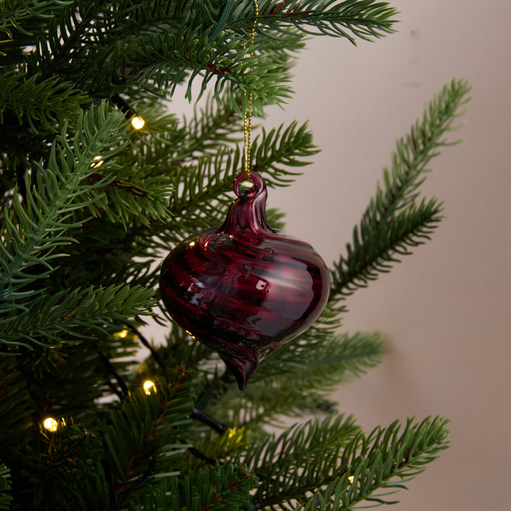 Christmas Glass DropletPlum Image 2
