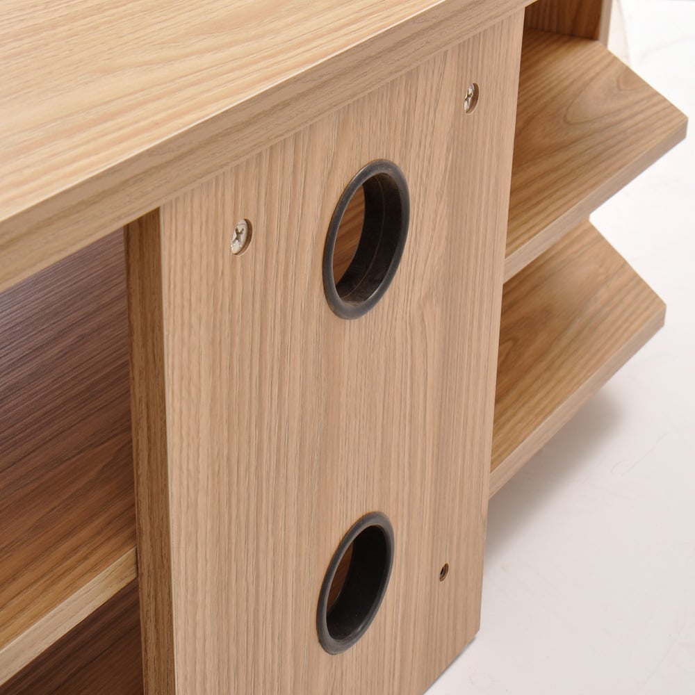 TTAP Memphis 2 Shelf Oak TV Stand Image 6