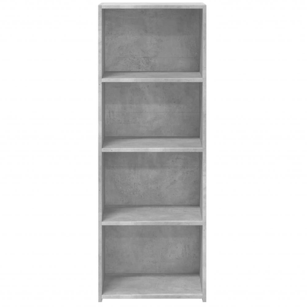 vidaXL 4 Shelf Concrete Grey Highboard Image 4