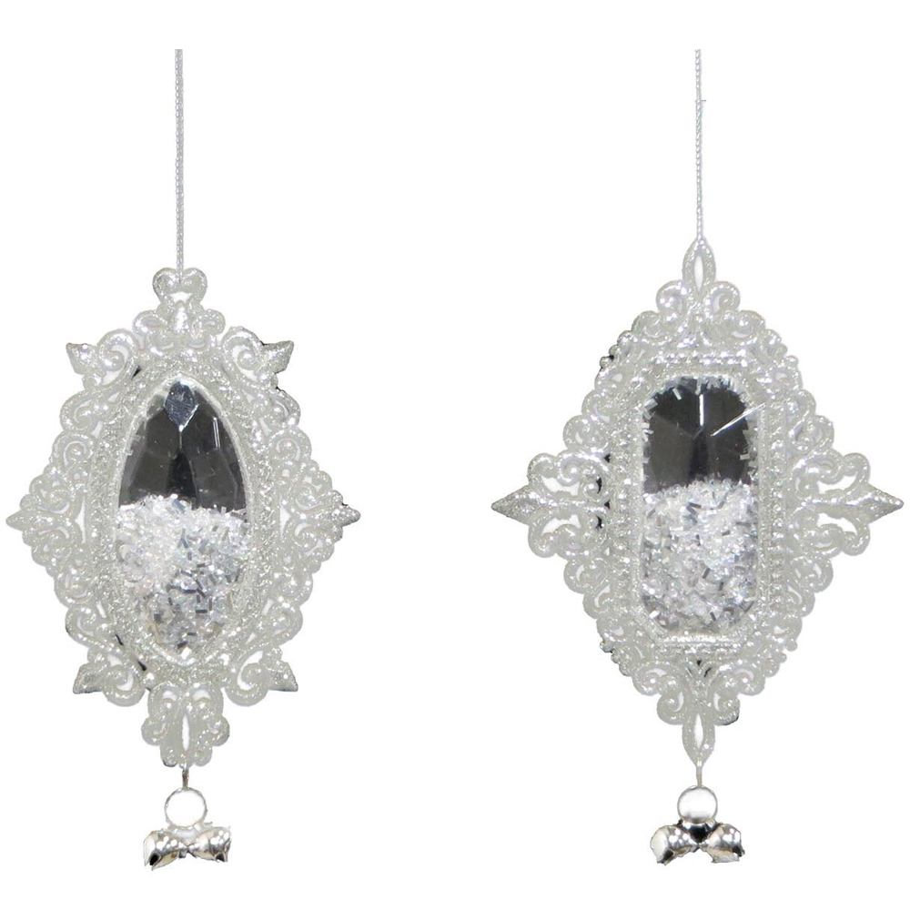 Glittered Filled Hanging Ornament Image
